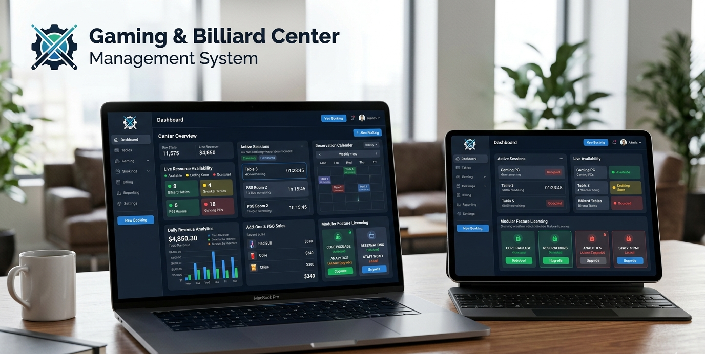 Gaming & Billiard Center Management System